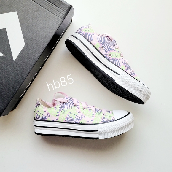 Converse CTAS Eva Lift Ox Pink Foam Washed Indigo Youth 3 - Picture 2 of 6